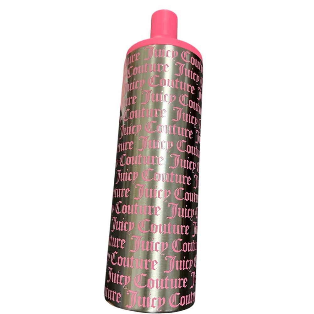 Juicy Couture BNWT Pink and Silver Insulated  Logo Bottle